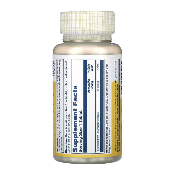 Chromium Picolinate 200mcg - 100 tabs. Фото 4