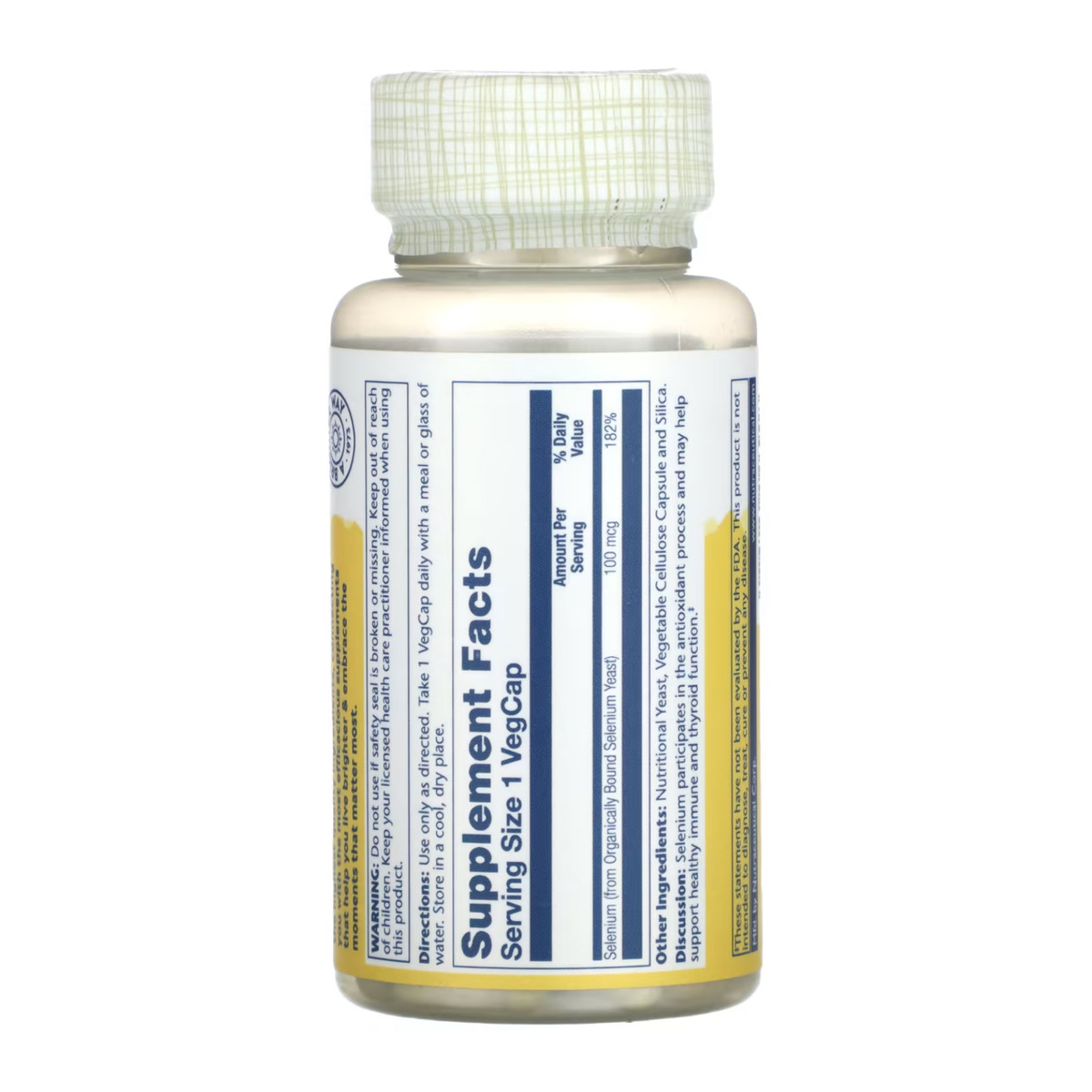 Selenium 100mcg - 100 caps. Фото 2