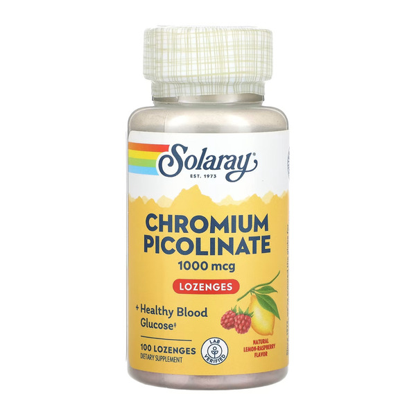 Chromium Picolinate 1000mcg - 100 lozenges Lemon-Raspberry. Фото 3