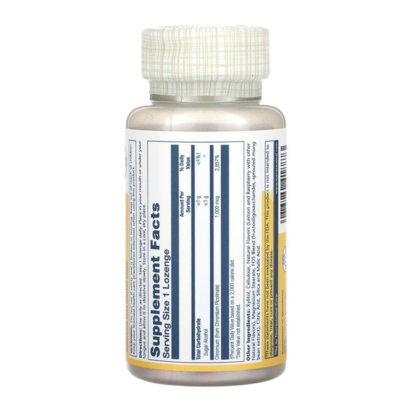 Chromium Picolinate 1000mcg - 100 lozenges Lemon-Raspberry. Фото 2