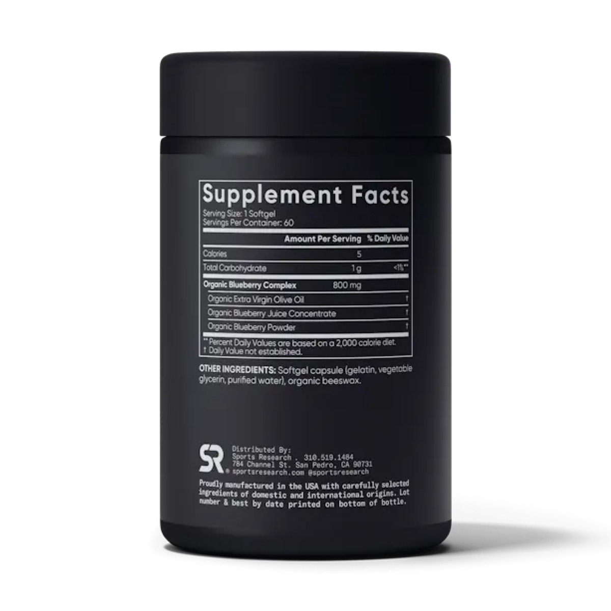 Blueberry Concentrate 800mg - 60 softgels. Фото 4
