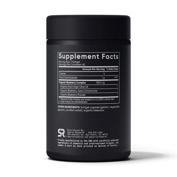 Blueberry Concentrate 800mg - 60 softgels. Фото 2