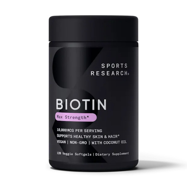 Biotin 10,000mcg - 120 veg softgels. Фото 3