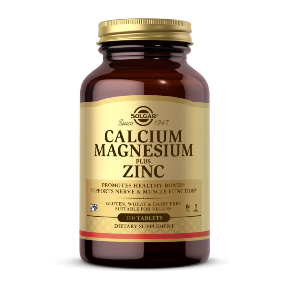 Calcium Magnesium Plus Zinc - 100 tabs. Фото 3