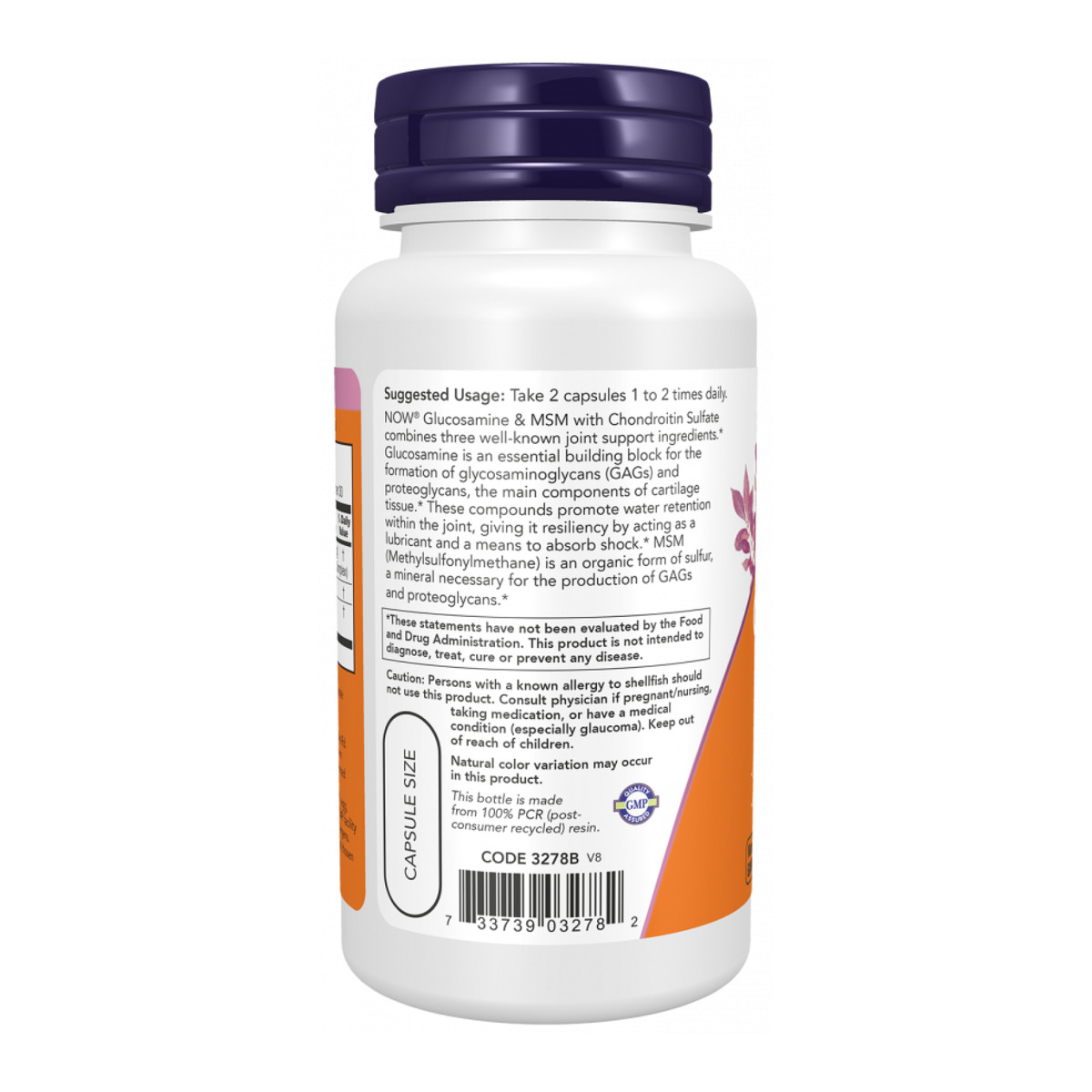 Glucosamine & MSM - 60 caps. Фото 3