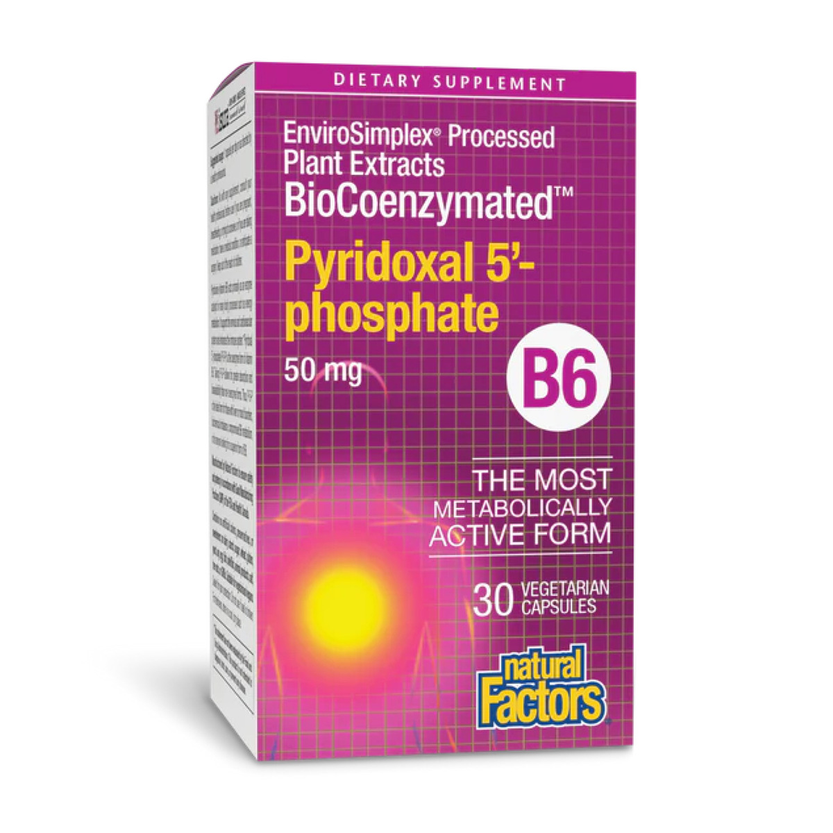 BioCoenzymated Pyridoxal 5'-phosphate 50mg - 30 vcaps. Фото 3