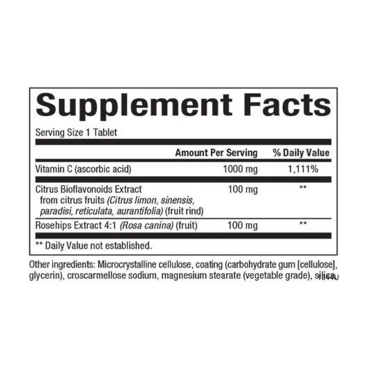 Vitamin C 1000mg - 90 tabs. Фото 2