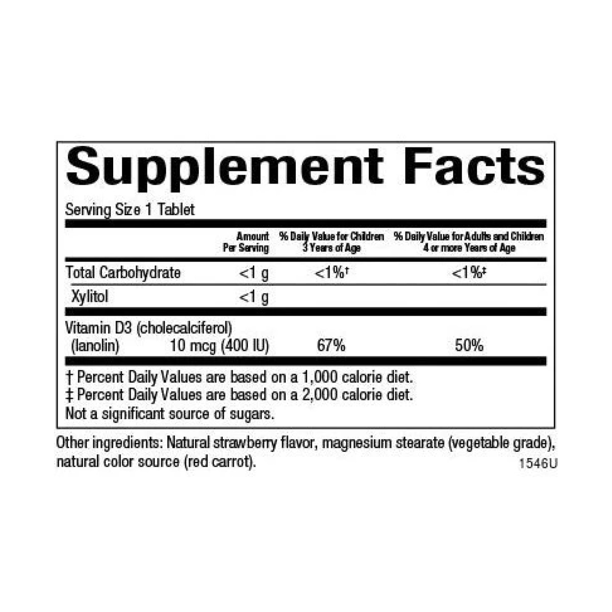 Vitamin D3 10 mcg (400 IU) - 250 tabs Berry Bunch. Фото 4