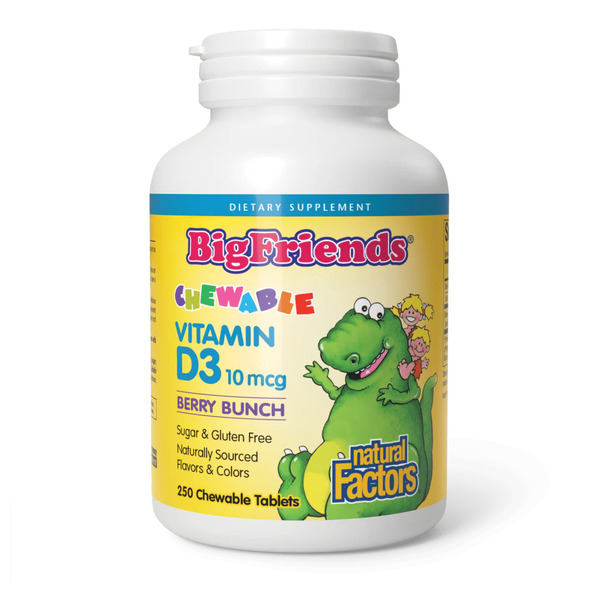 Vitamin D3 10 mcg (400 IU) - 250 tabs Berry Bunch. Фото 3