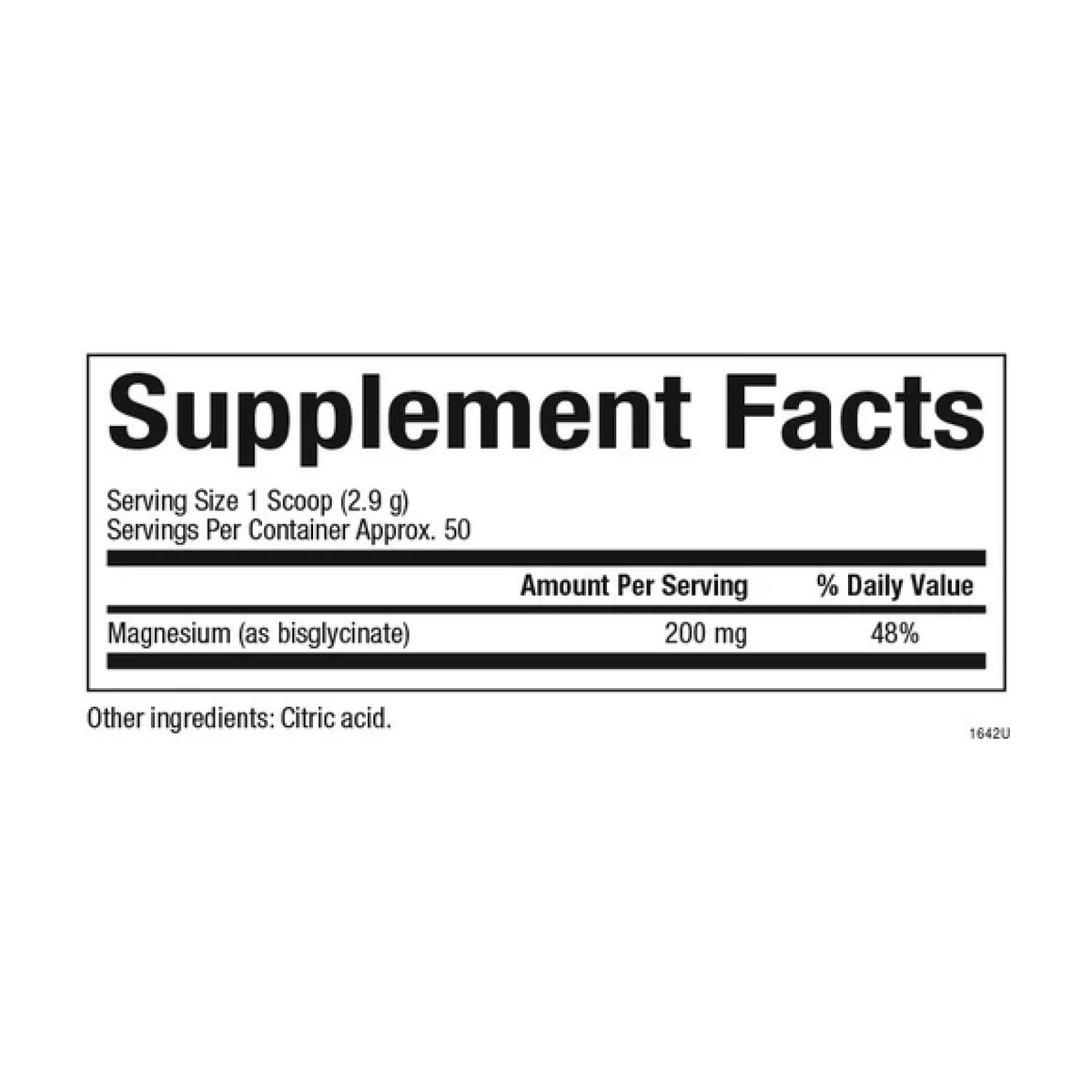 Magnesium Bisglycinate 200mg - 120g Pure. Фото 2