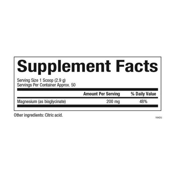 Magnesium Bisglycinate 200mg - 120g Pure. Фото 2