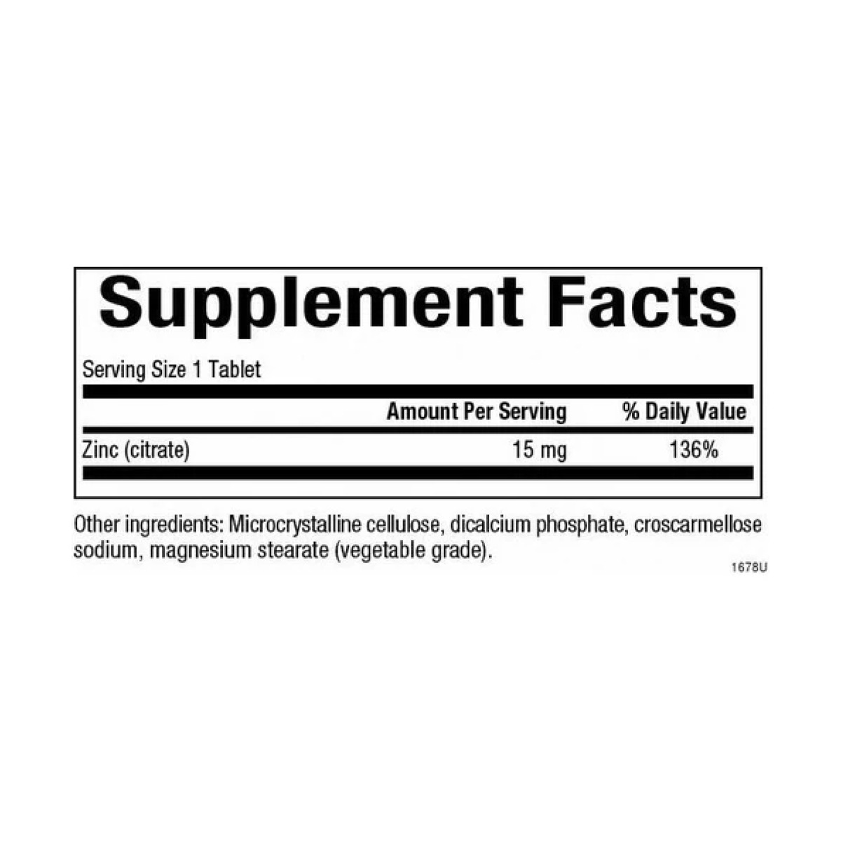 Zinc Citrate 15mg - 90 tabs. Фото 4
