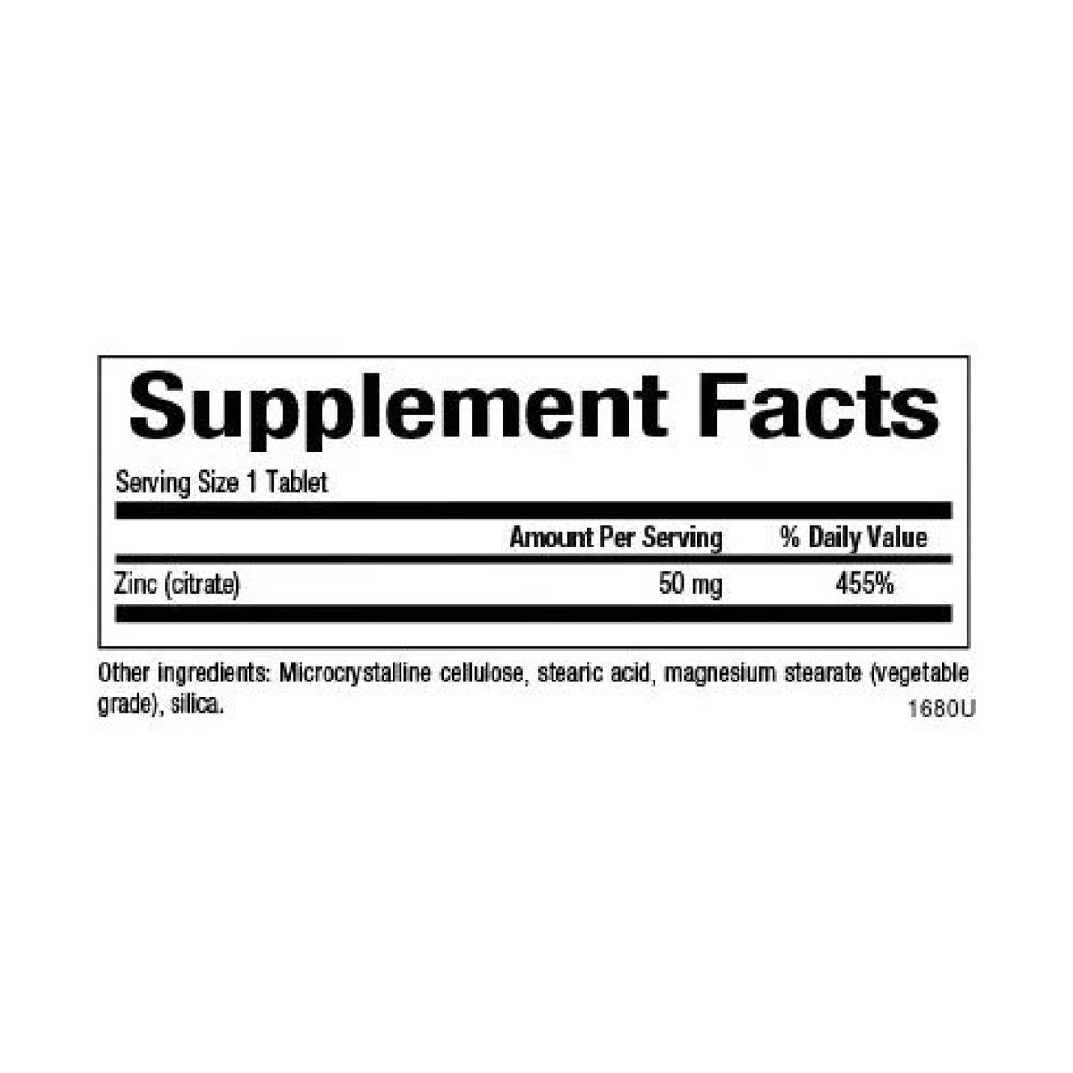 Zinc Citrate 50mg - 90 tabs. Фото 2