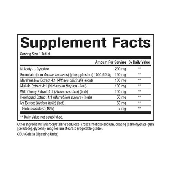 Lung, Bronchial & Sinus Health - 45 tabs. Фото 4