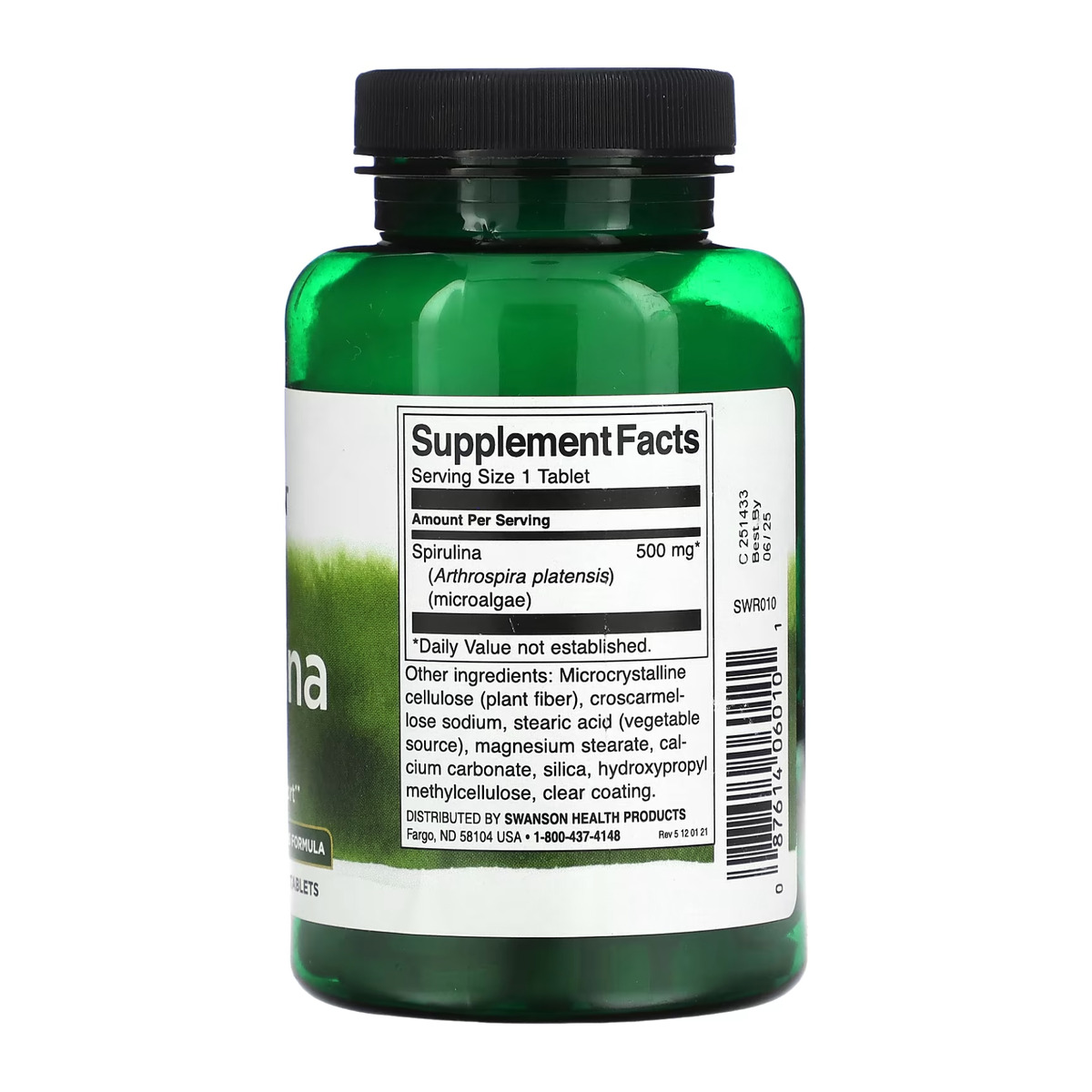 Spirulina 500mg - 180 tabs. Фото 4