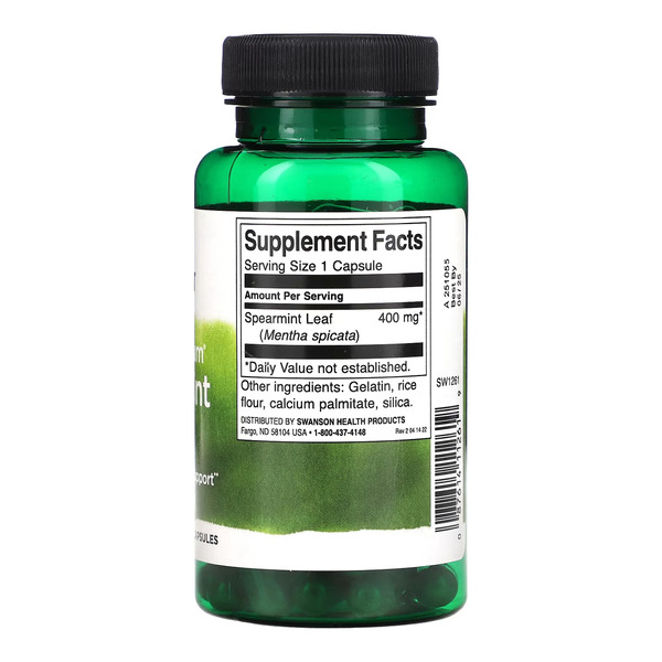 Full Spectrum Spearmint Leaf 400mg - 60 caps. Фото 2