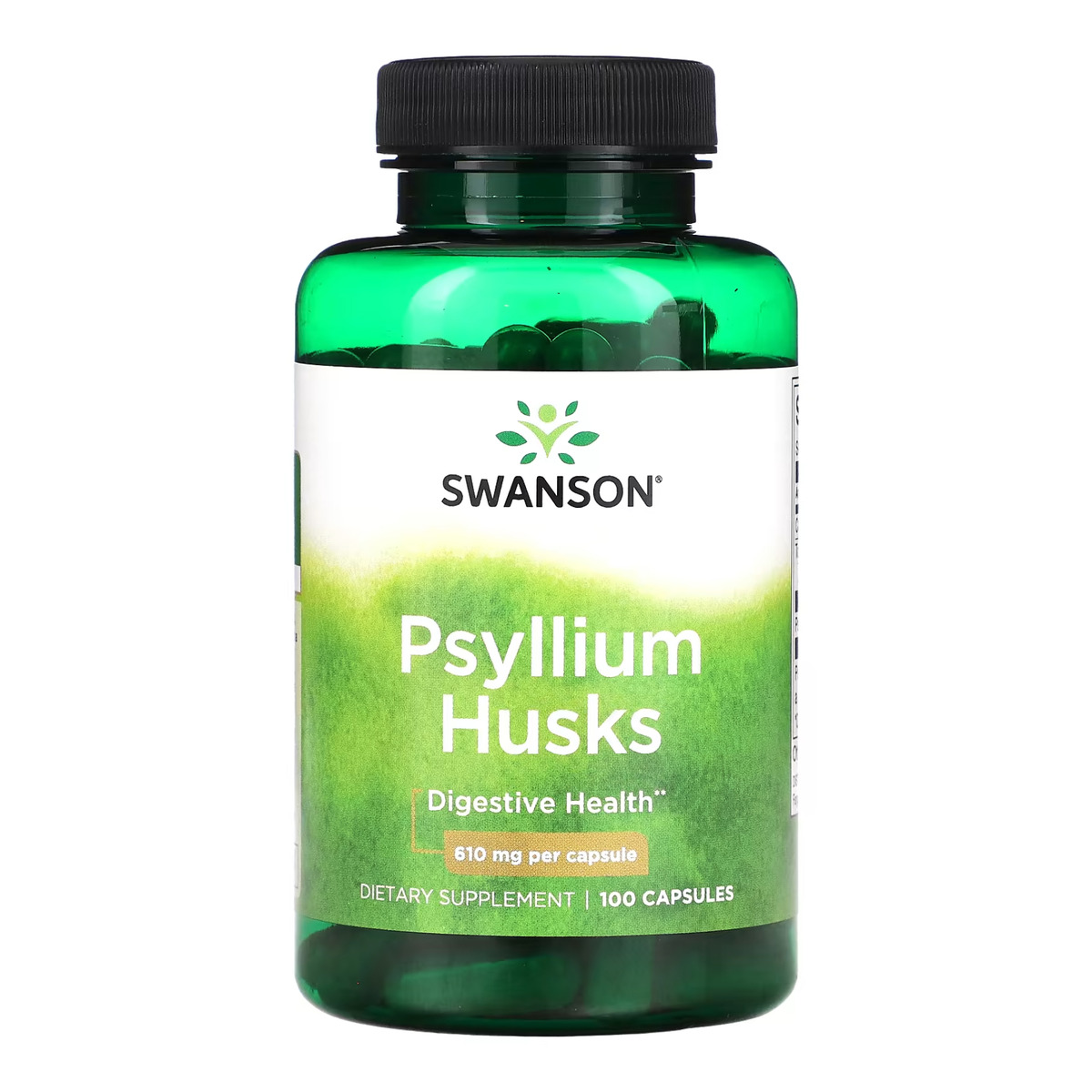 Psyllium Husks 610mg - 100 caps. Фото 3