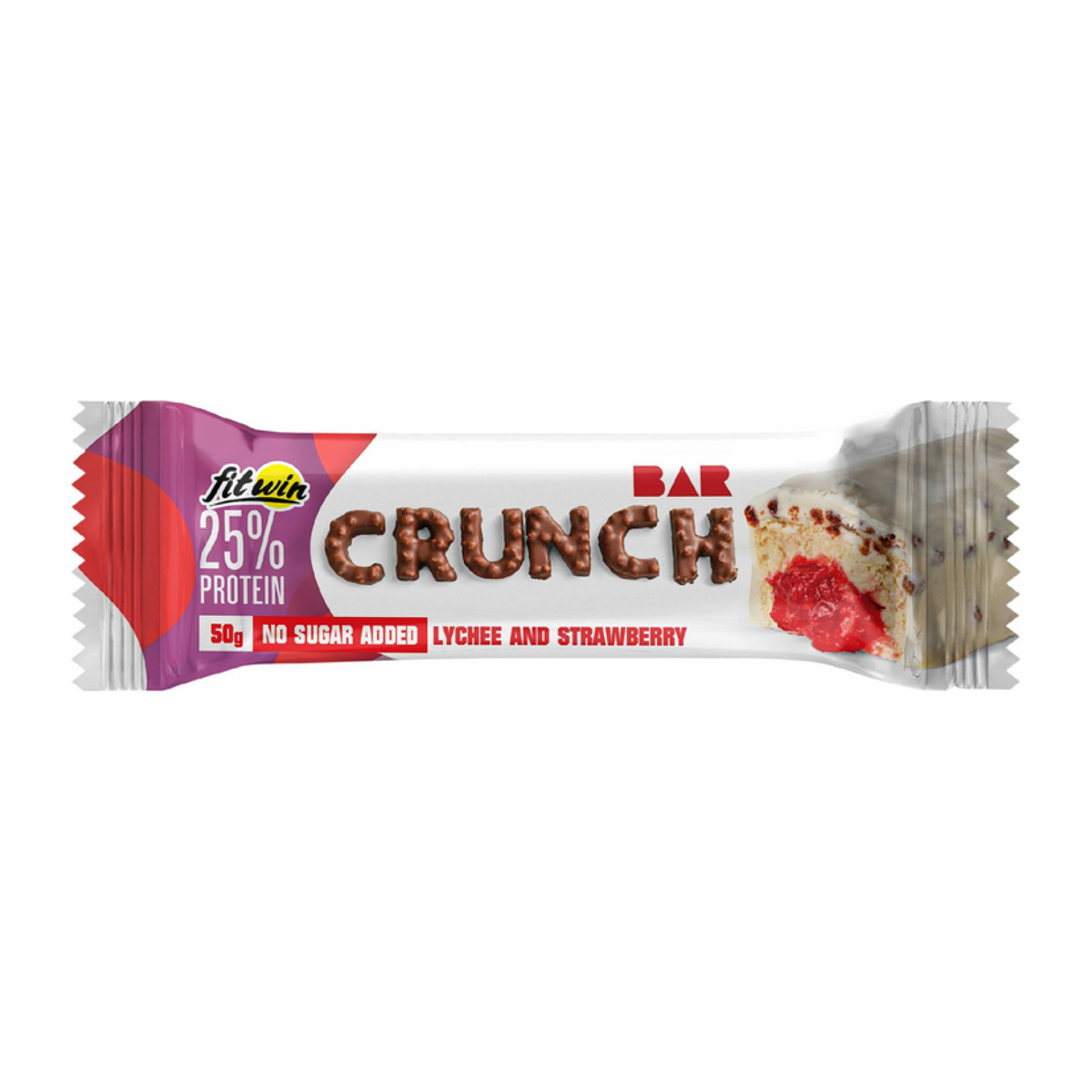 Crunch Bar - 12x50g Lychee and Strawberry. Фото 3