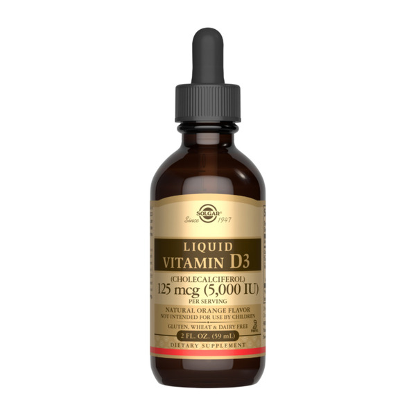 Liquid Vitamin D3 (Cholecalciferol) 125 mcg (5,000 IU) - 59ml Natural Orange. Фото 3