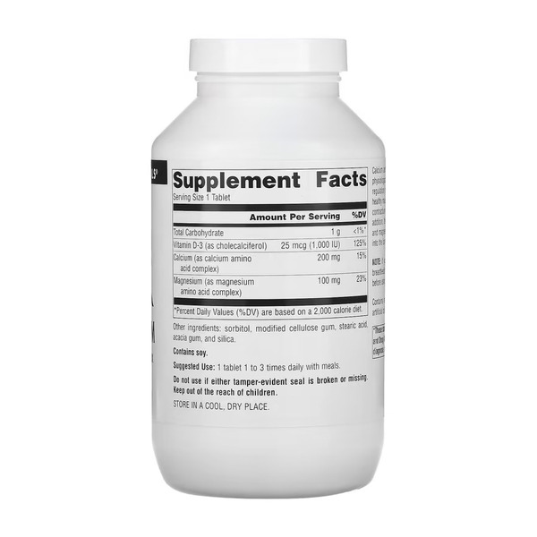 Calcium & Magnesium 300mg - 250 tabs. Фото 2