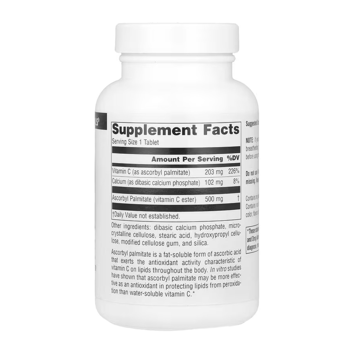 Ascorbyl Palmitate 500mg - 90 tabs. Фото 4