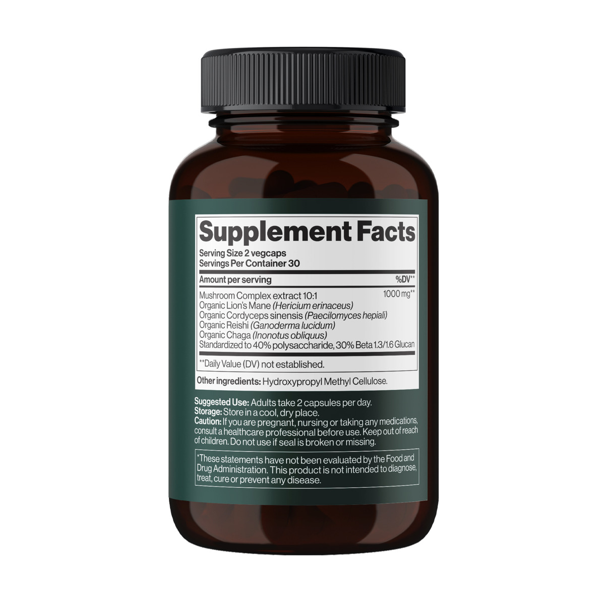 4Mushroom Complex 1000 mg - 60 vegcaps. Фото 2