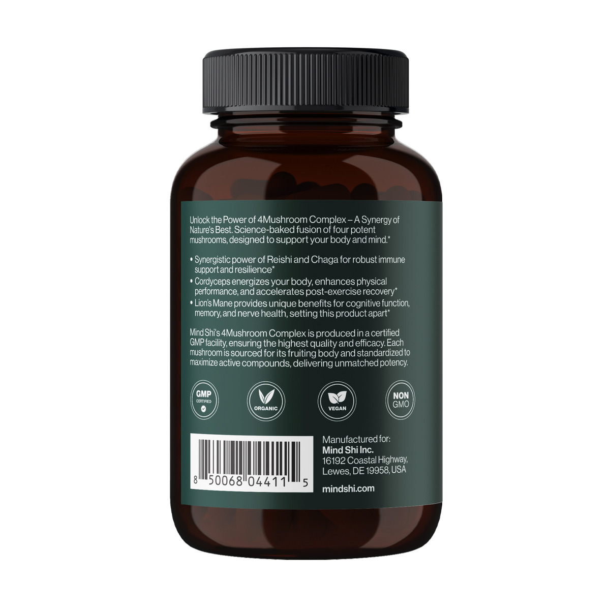 4Mushroom Complex 1000 mg - 60 vegcaps. Фото 3