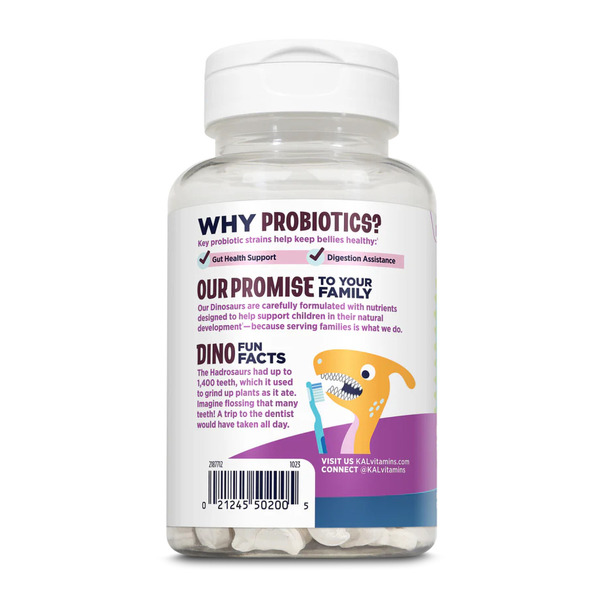 Dino-Dophilus™ Kids Probiotic - 60 chewables Black Cherry. Фото 3