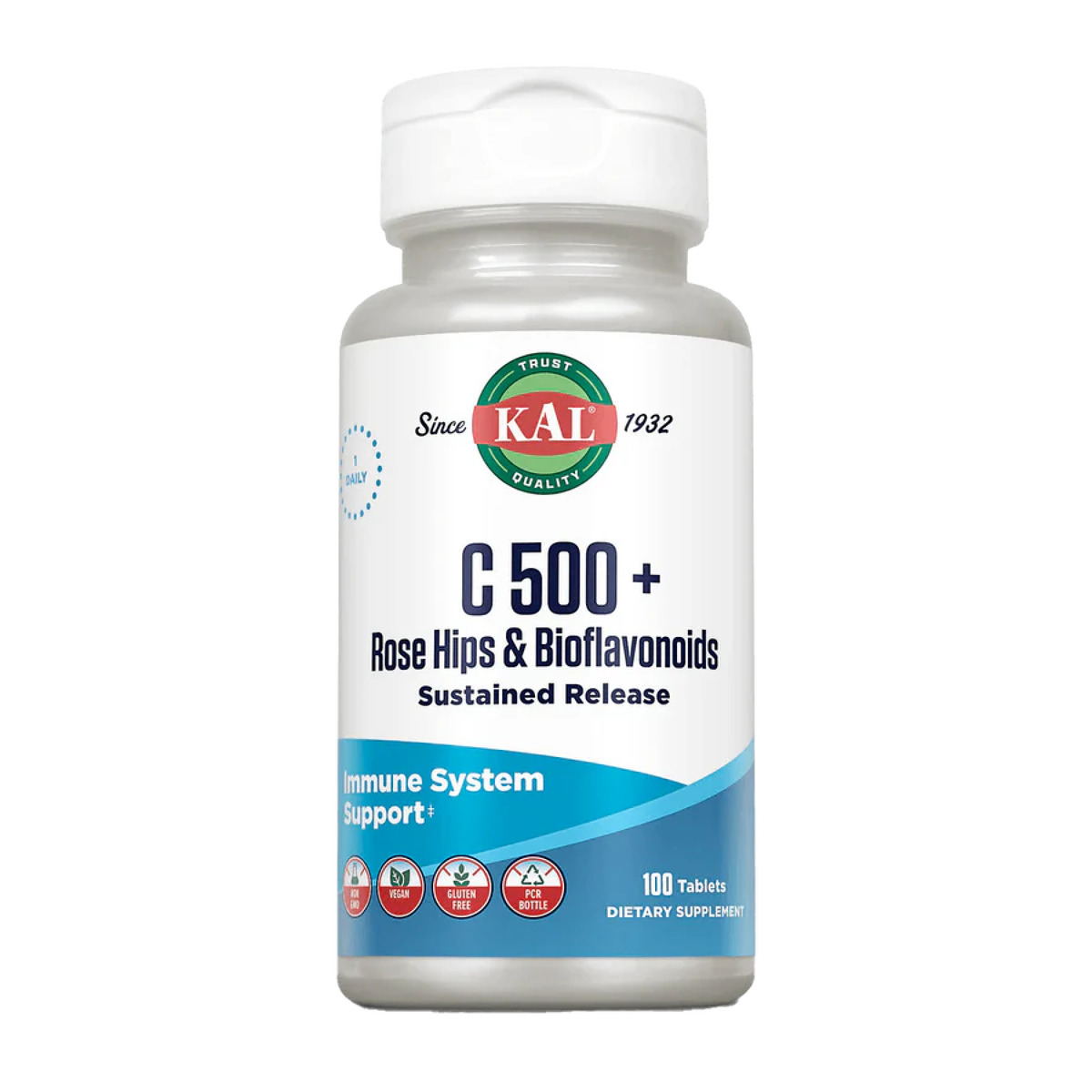 C 500 + Rose Hips & Bioflavonioids Sustained Release - 100 tabs. Фото 3