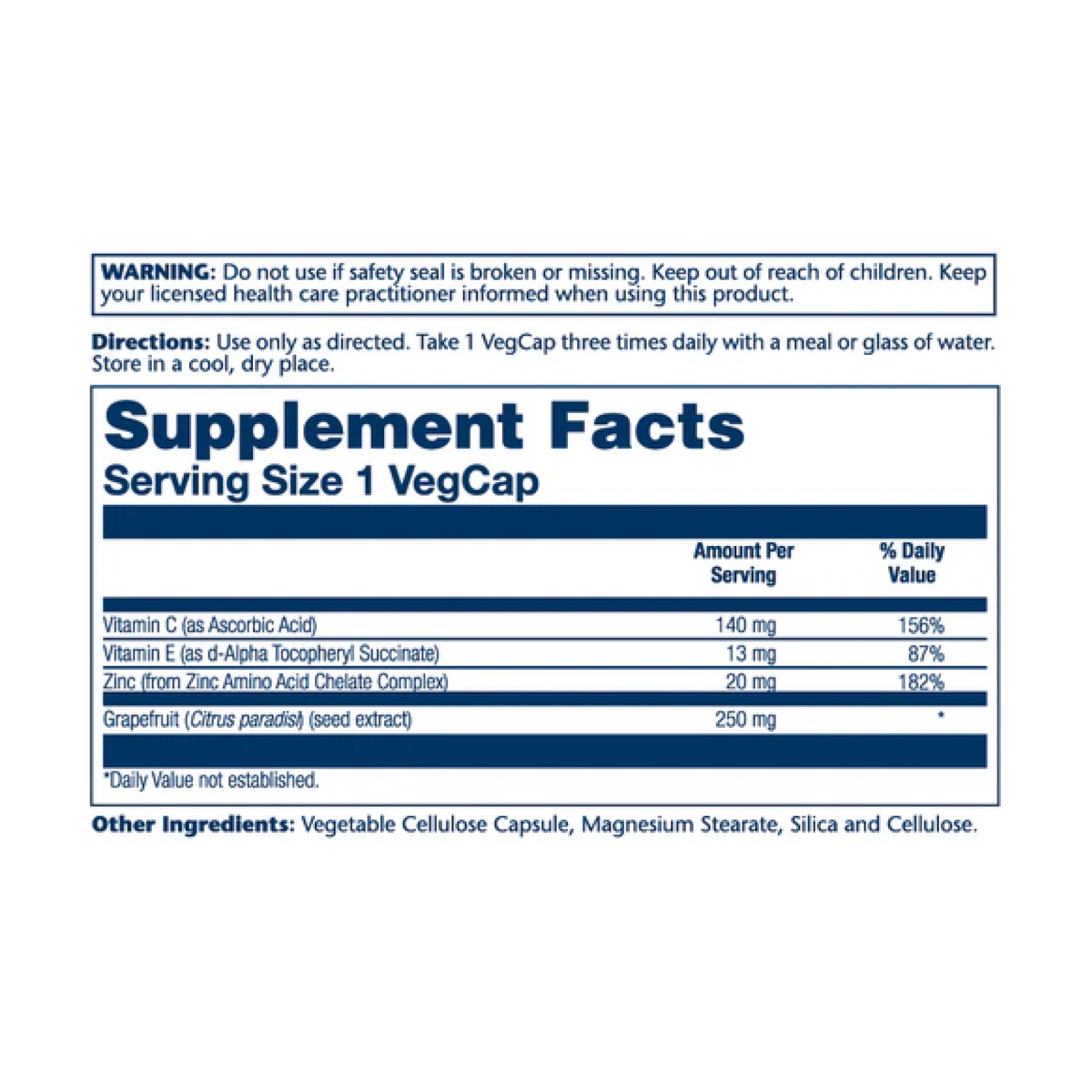 Grapefruit Seed Extract 250mg - 60 vcaps. Фото 2