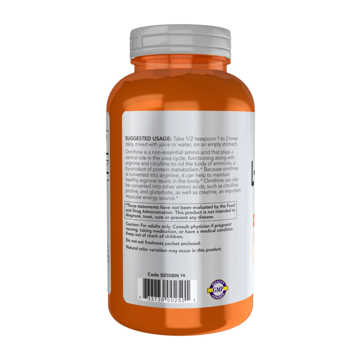 L-Ornithine Powder - 227g. Фото 3