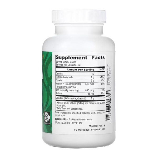 Spirulina 500mg - 100 tabs. Фото 4