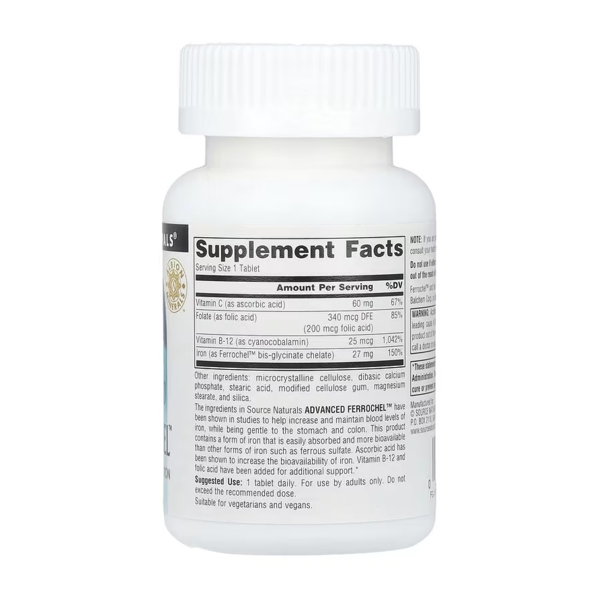 Advanced Ferrochel™ 27mg - 180 tabs. Фото 4