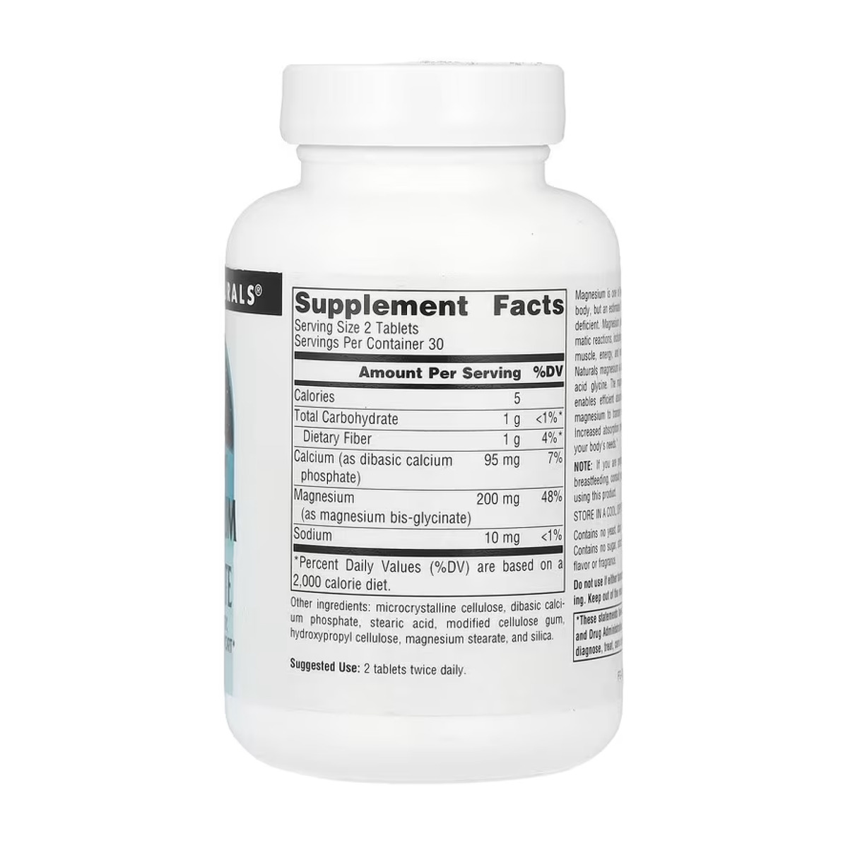 Magnesium Glycinate - 60 tabs. Фото 2