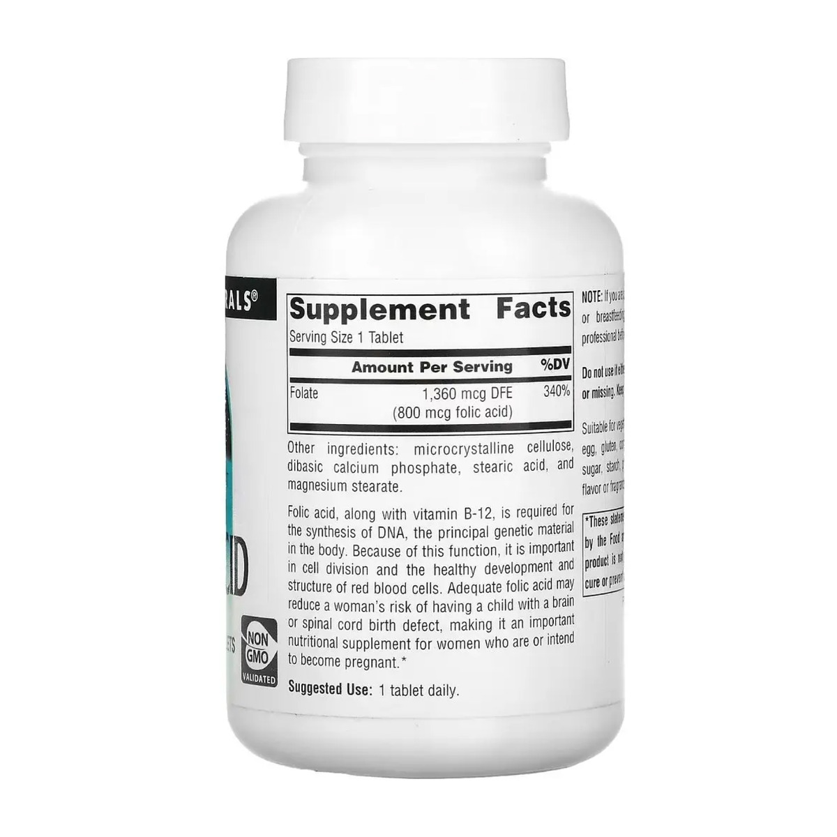 Folic Acid 800 mcg - 200 tabs. Фото 4
