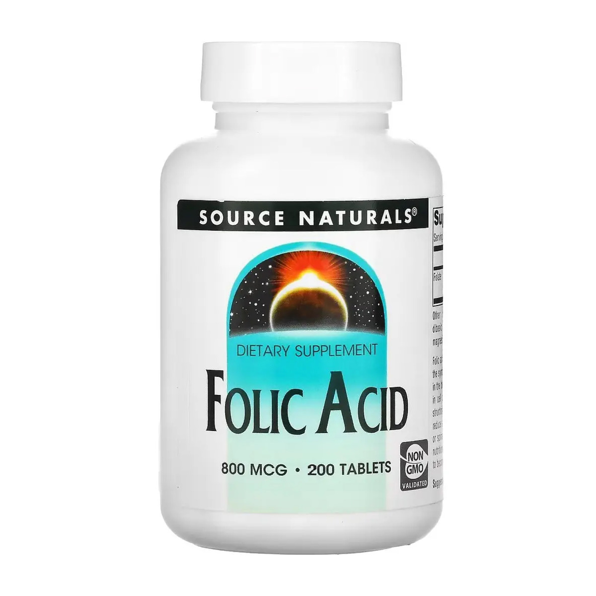Folic Acid 800 mcg - 200 tabs. Фото 3