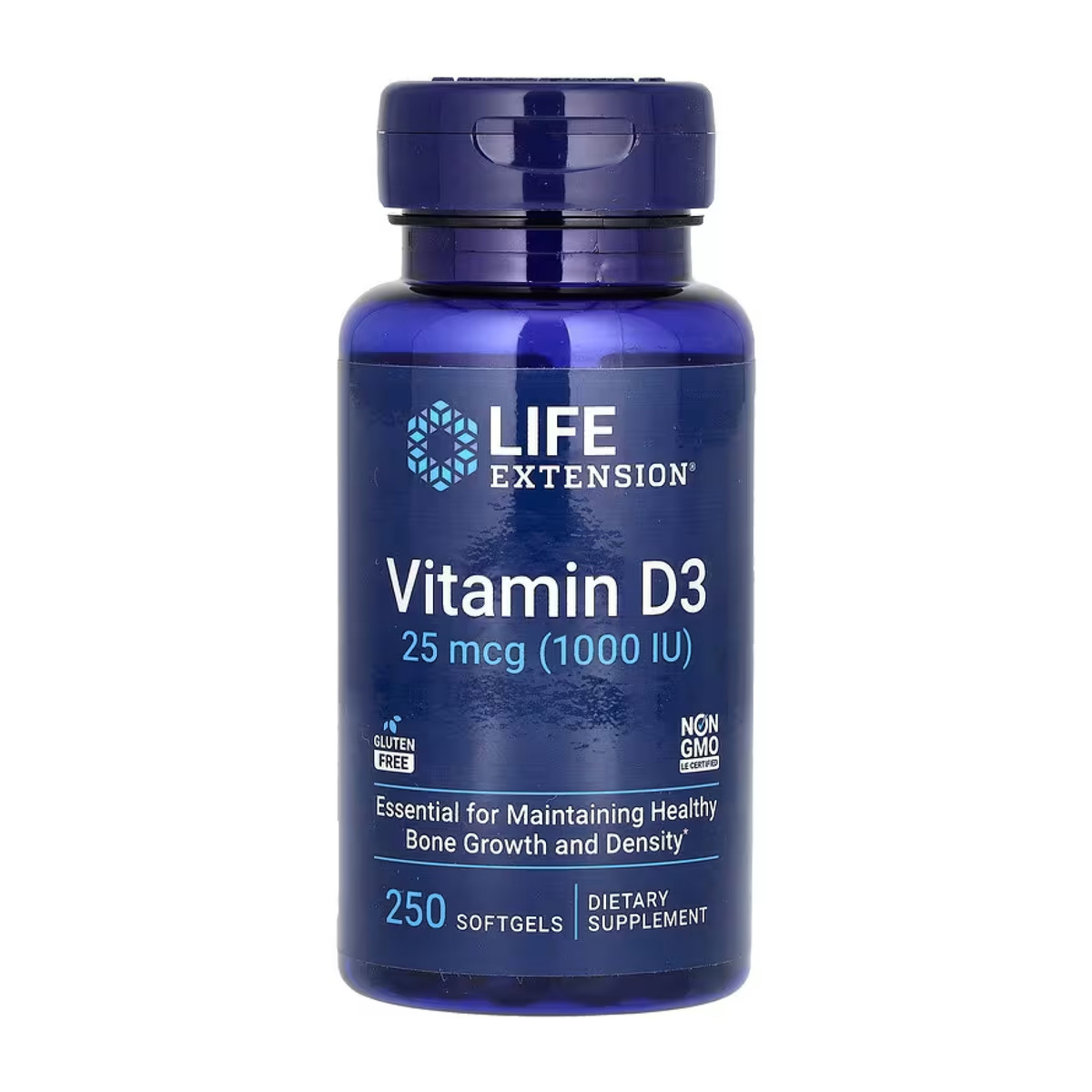 Vitamin D3 25 mcg (1000 IU) - 250 softgels. Фото 3