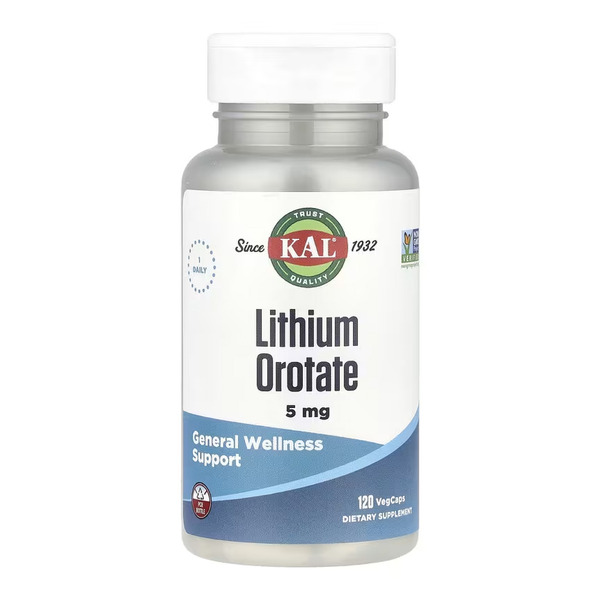 Lithium Orotate 5mg - 120 vcaps. Фото 3