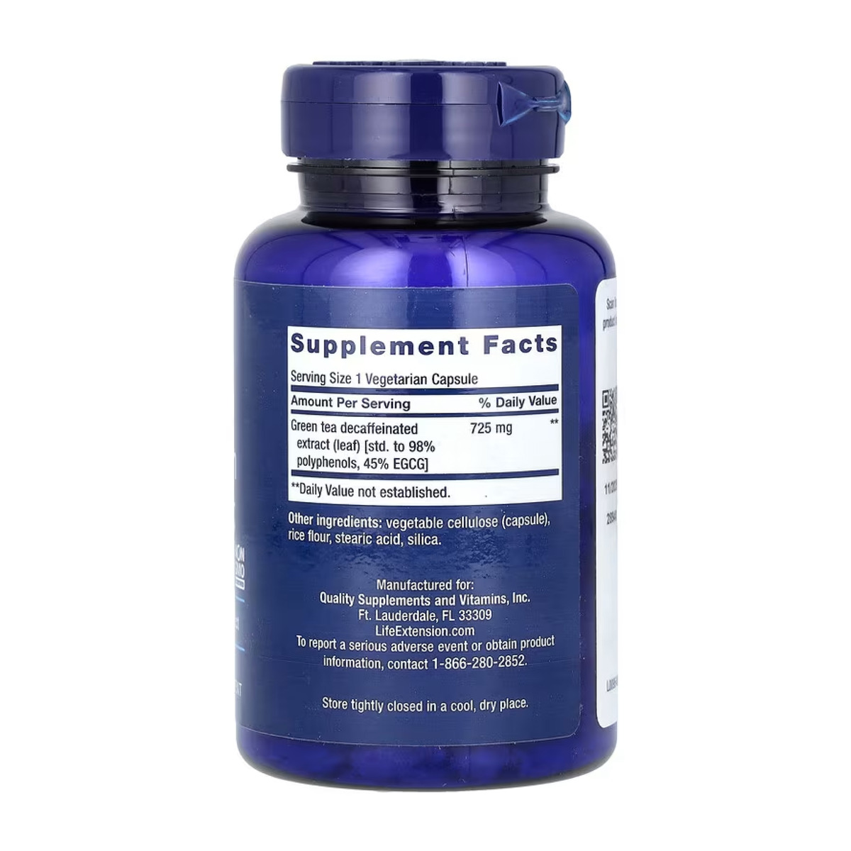 Decaffeinated Mega Green Tea Extract - 100 vcaps. Фото 4