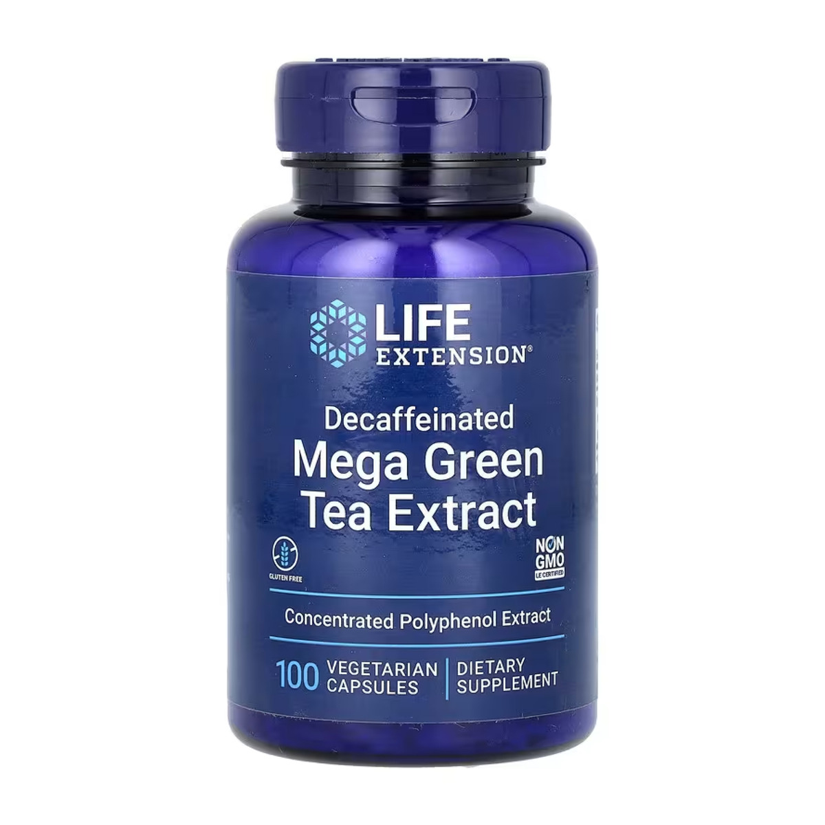 Decaffeinated Mega Green Tea Extract - 100 vcaps. Фото 3