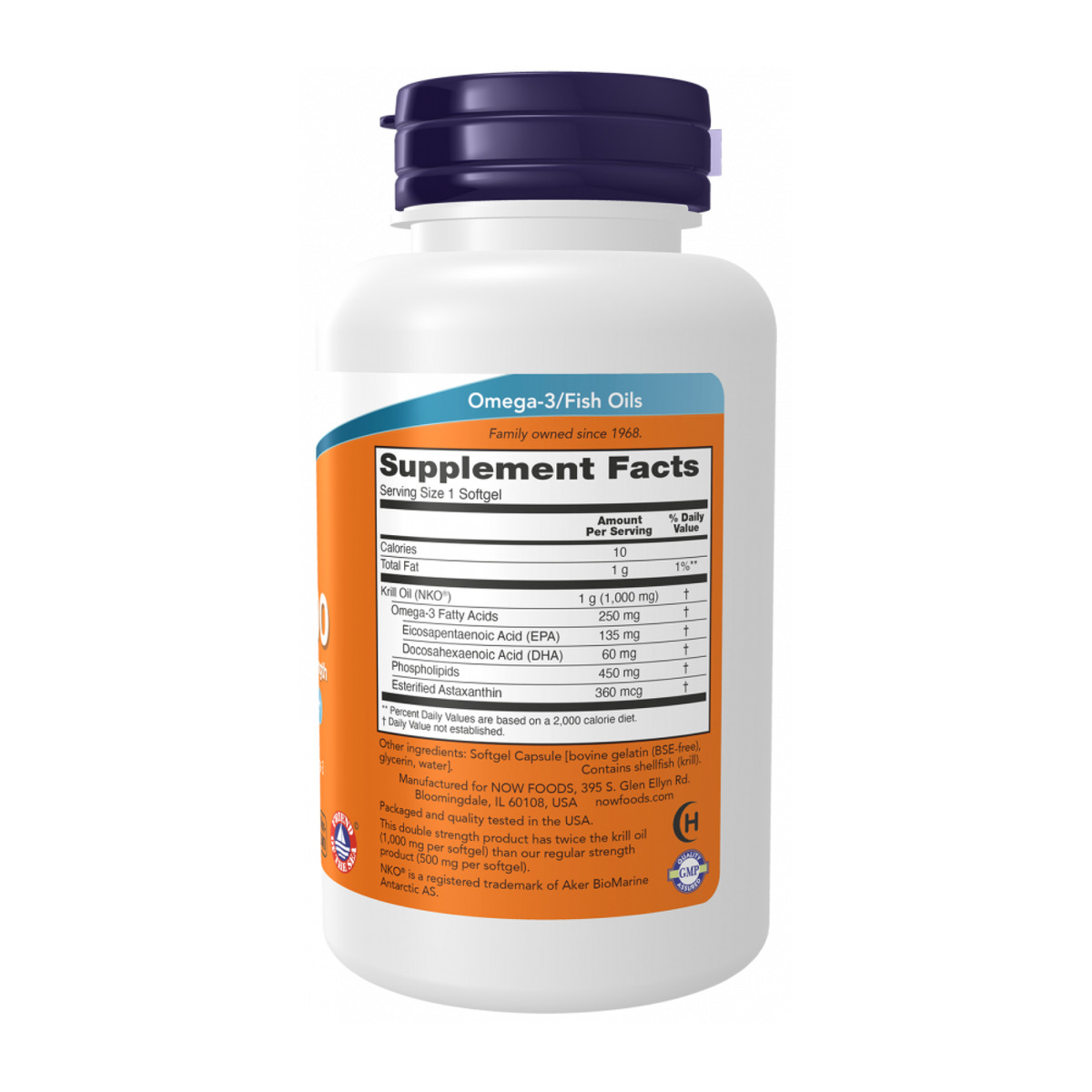 Krill Oil 1000mg - 120 softgels. Фото 4