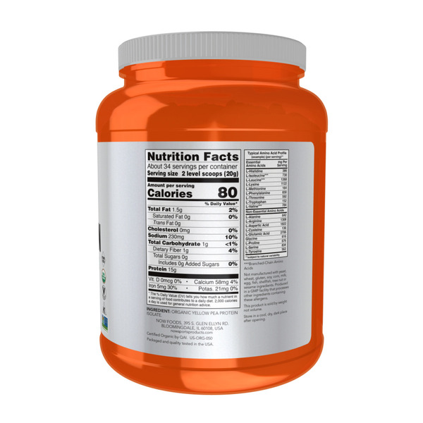 Organic Pea Protein - 680g. Фото 4
