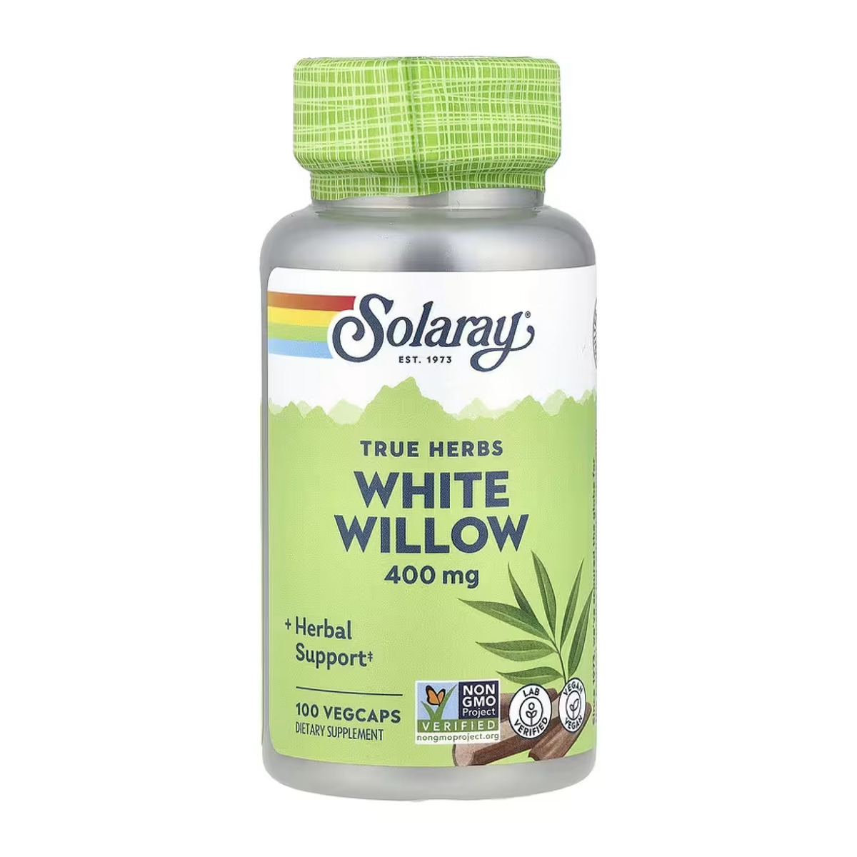 White Willow Bark 400mg - 100 vcaps. Фото 3