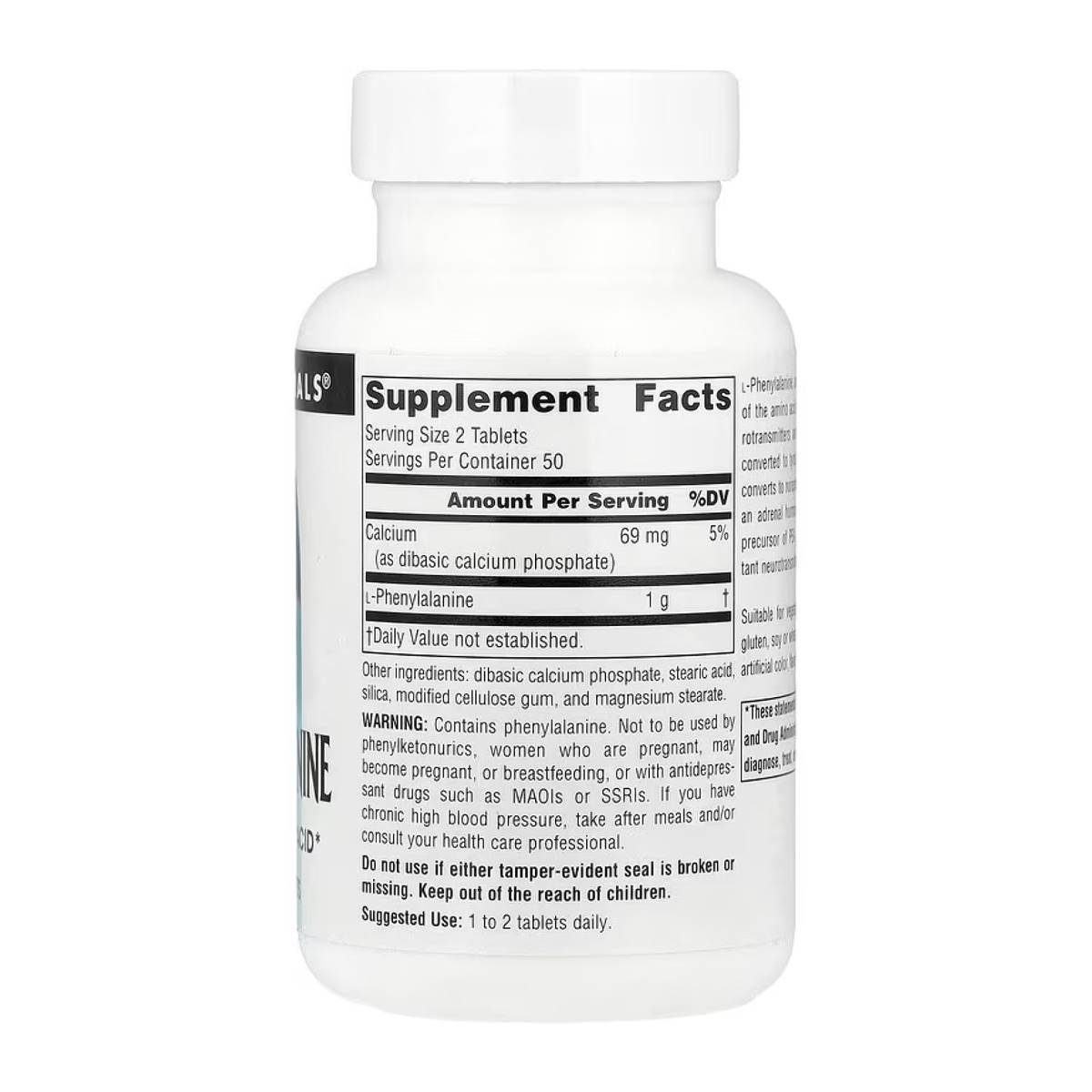 L-Phenylalanine 500mg - 100 tabs. Фото 4
