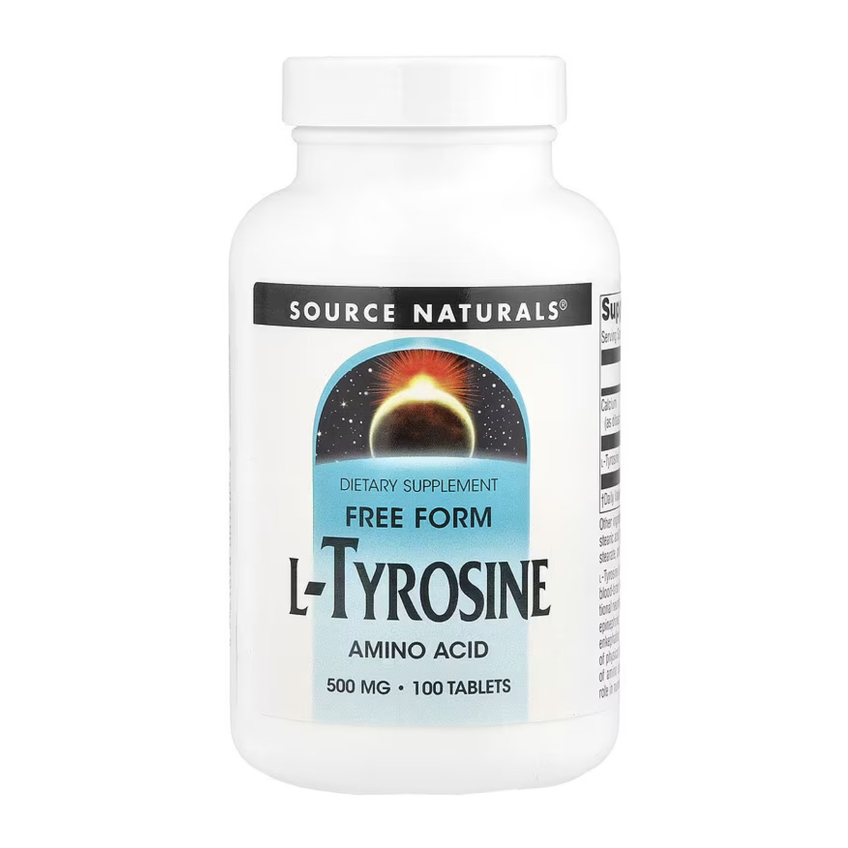 L-Tyrosine 500mg - 100 tabs. Фото 3