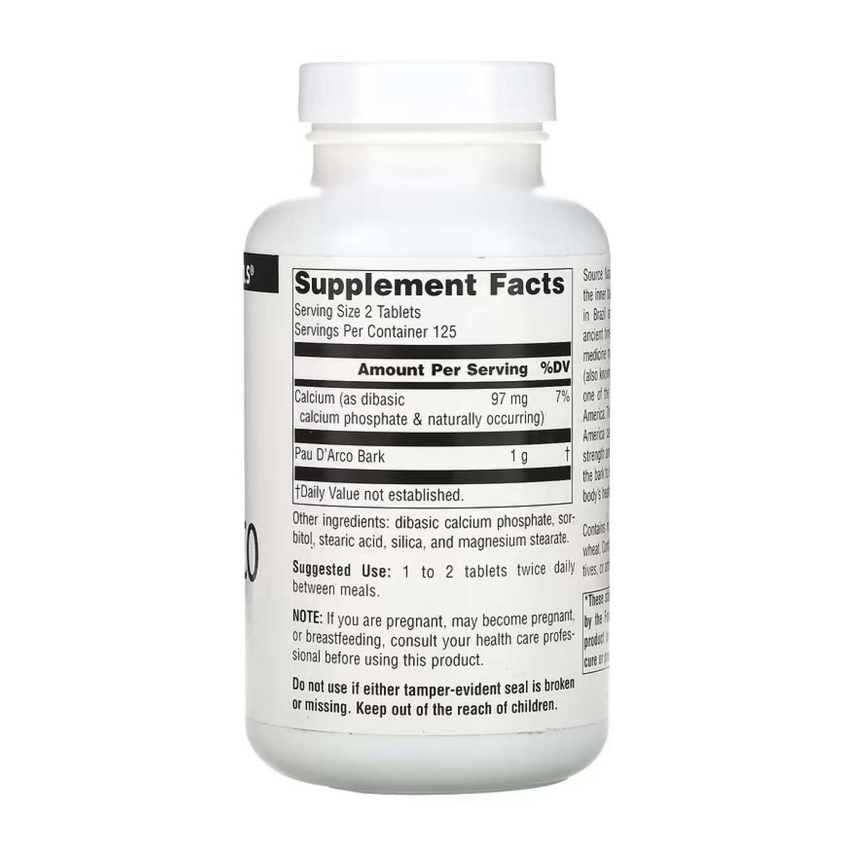 Pau D'Arco 500mg - 250 tabs. Фото 2
