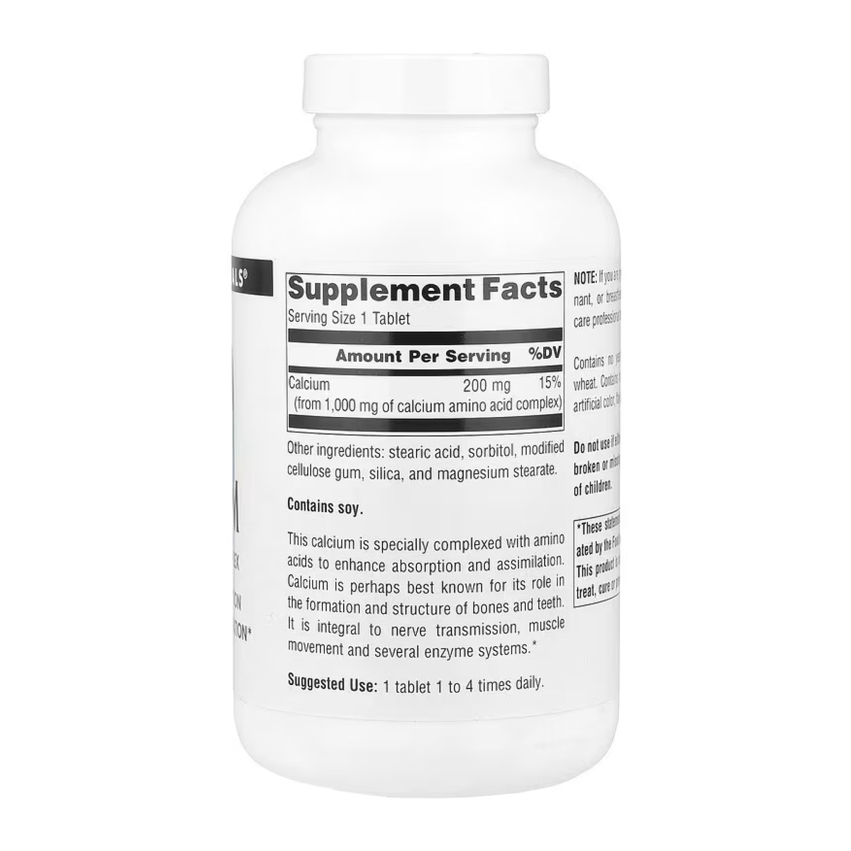 Calcium 200mg - 250 tabs. Фото 4