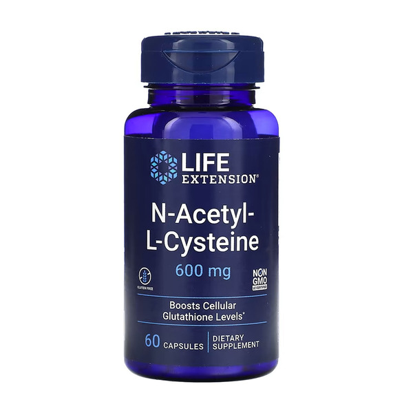N-Acetyl-L-Cysteine (NAC) 600mg - 60 caps. Фото 3