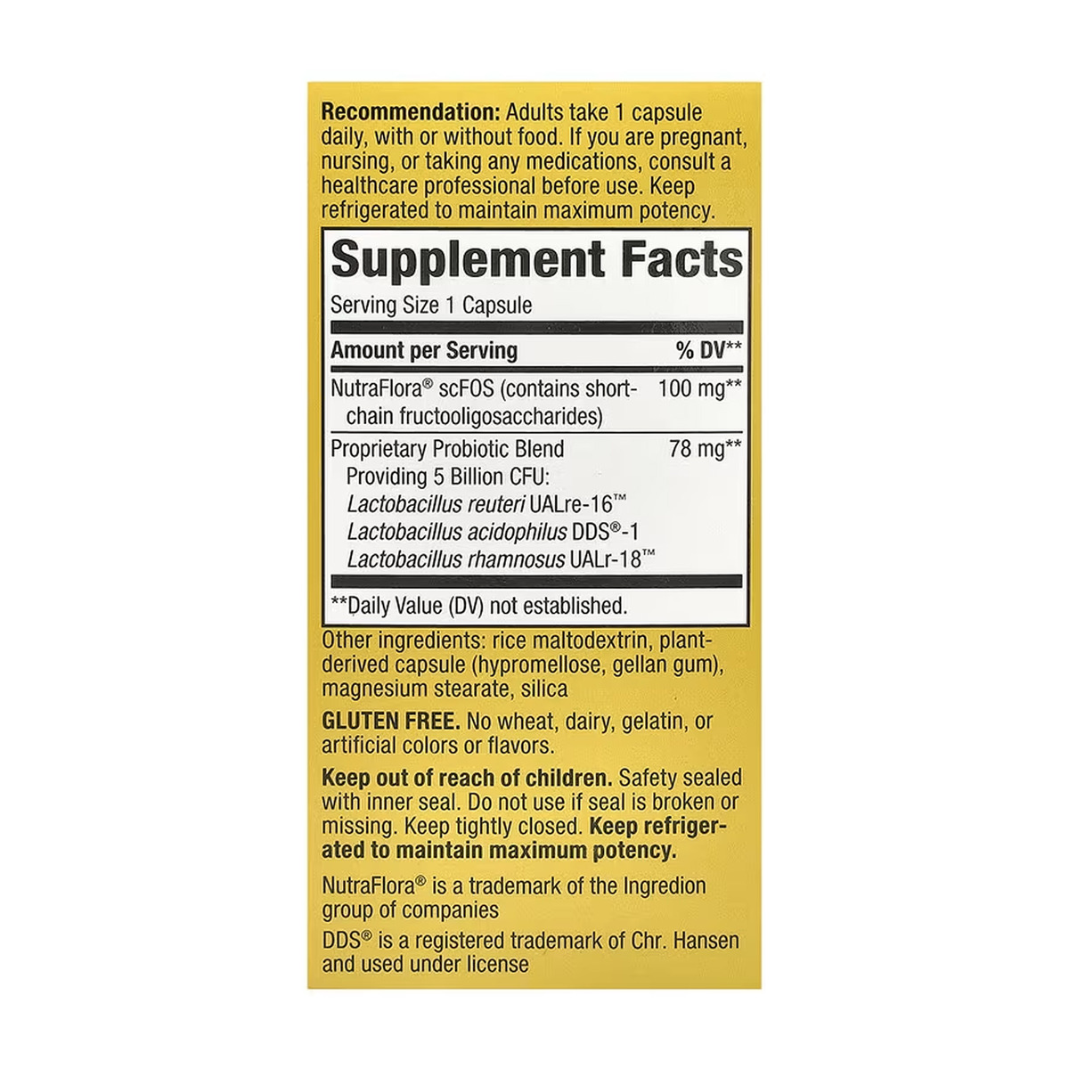 Primadophilus® Reuteri Probiotic - 30 vcaps. Фото 2