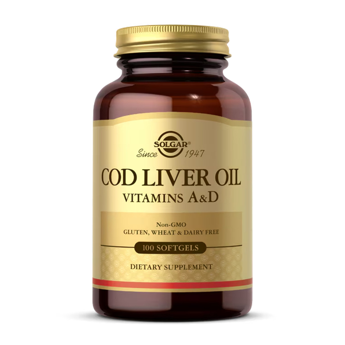Cod Liver Oil Vitamins A&D - 100 softgels. Фото 3